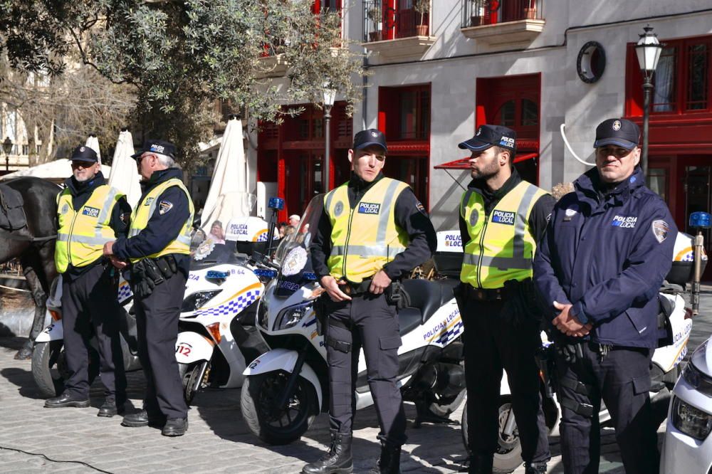 120 policías vigilarán a diario el centro y las zonas de playa de Palma en verano