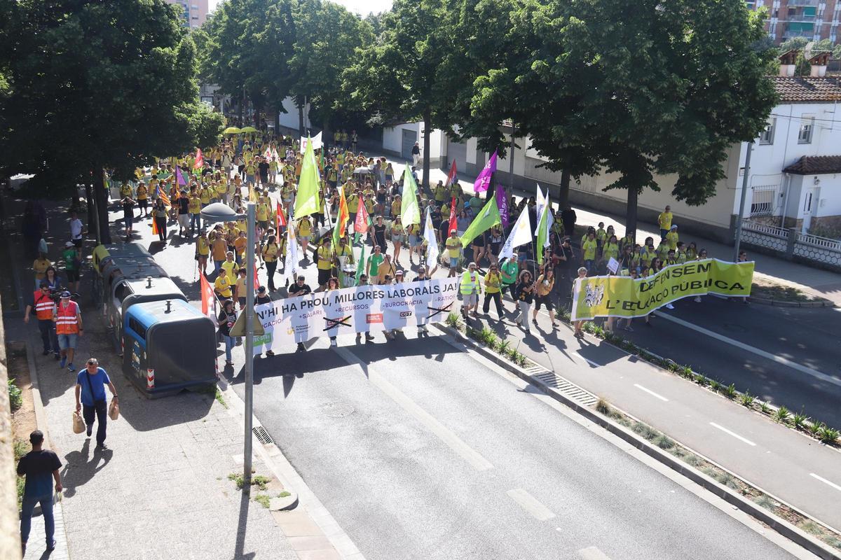 Les imatges de la nova jornada de vaga educativa a Girona