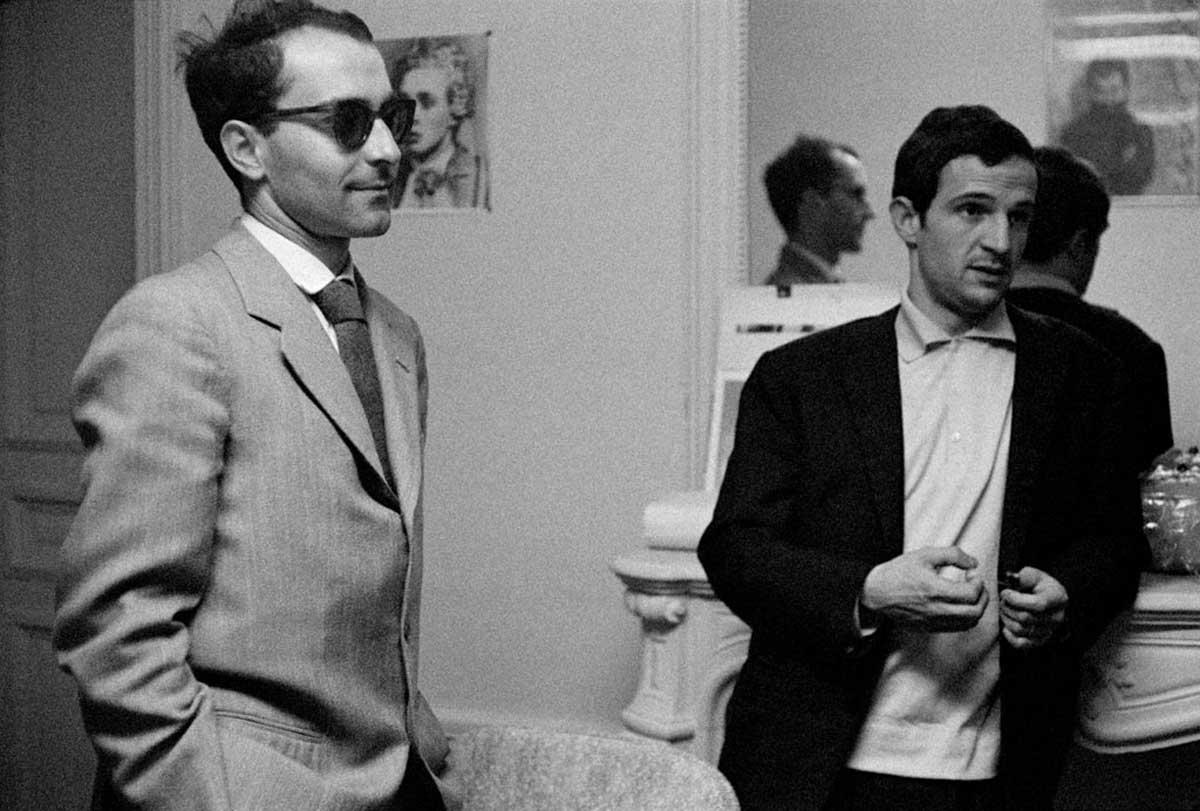 Dos de los cachorros de la revista que acabarían siendo directores de cine, Jean-Luc Godard y François Truffaut.