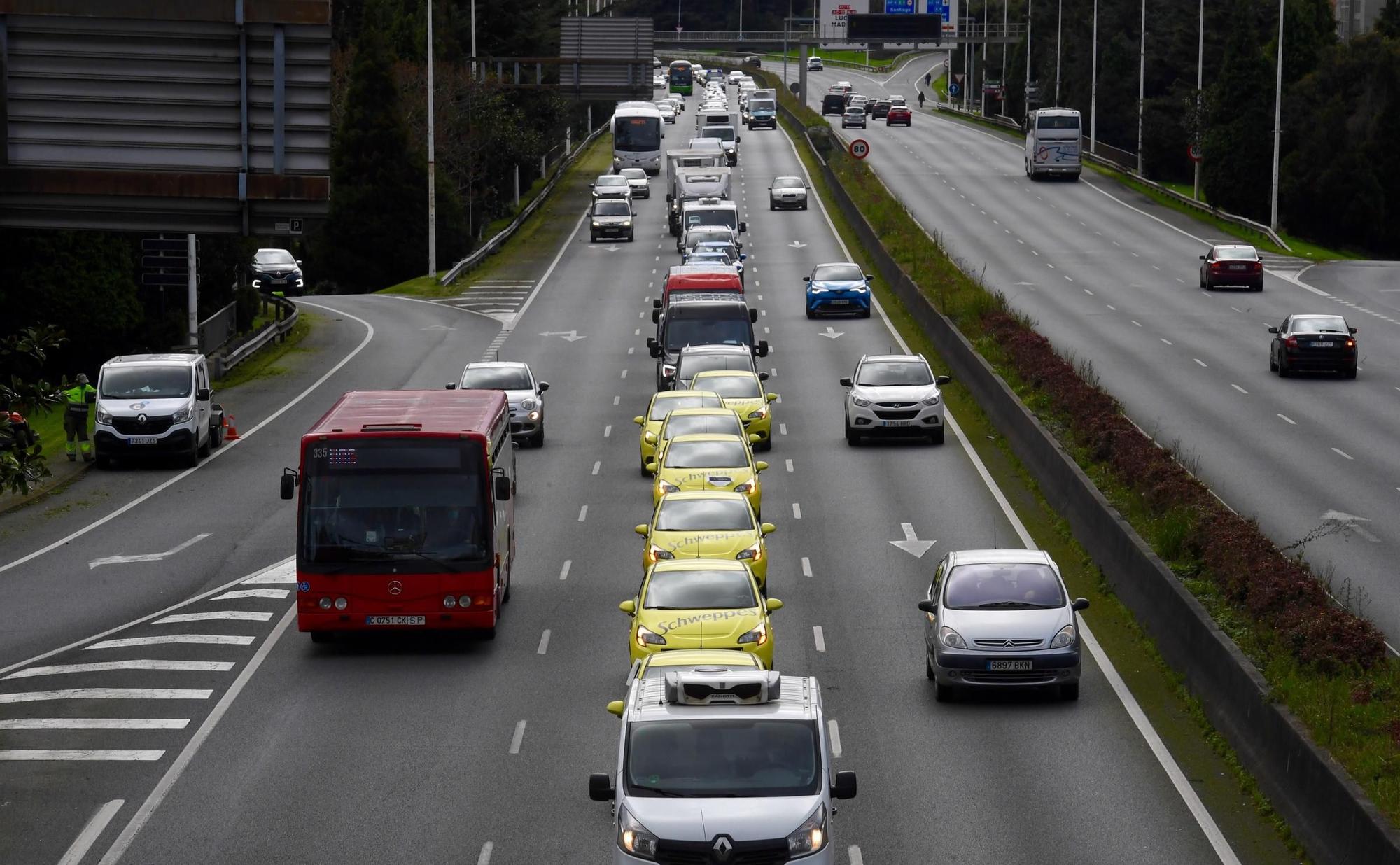 Caravana reivindicativo de la hostelería coruñesa