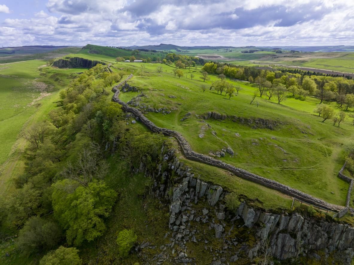 Muro de Adriano en el Parque Nacional de Northumberland.