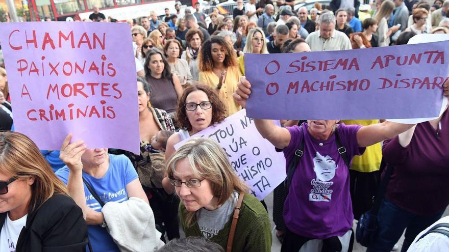 Manifestación contra la violencia machista, en el Obelisco. |  V. Echave