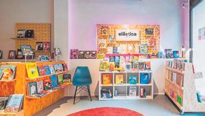 Interior de la librería Elástica, en Madrid.