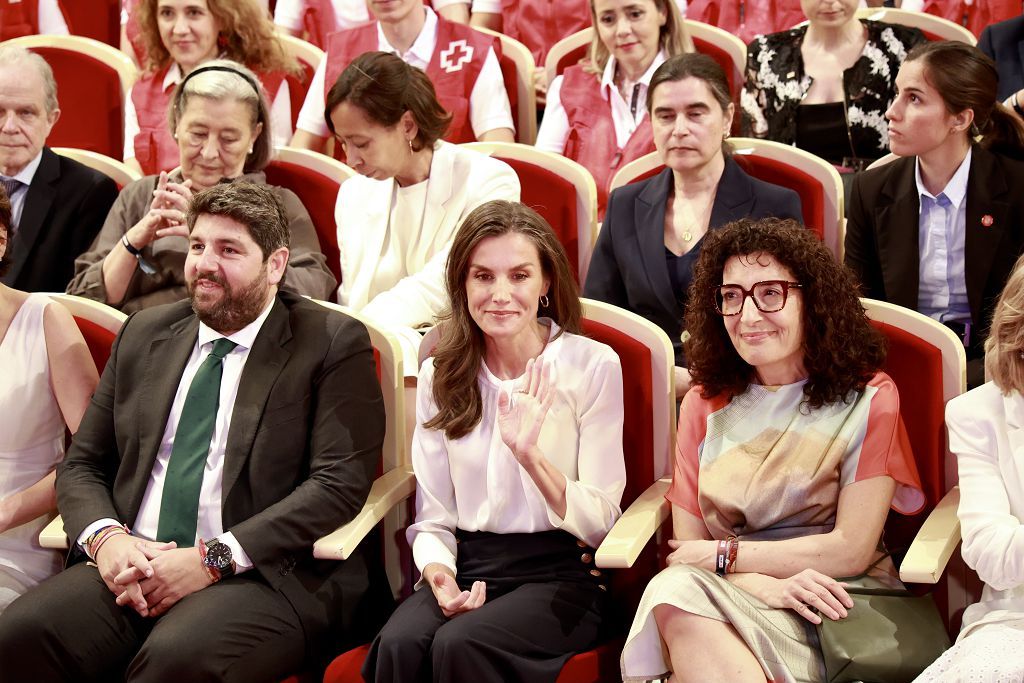 Las imágenes de la reina Letizia en el acto en Murcia por el Día Mundial de la Cruz Roja