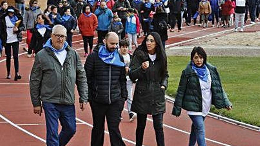 Marcha de la asociación en la Ciudad Deportiva.