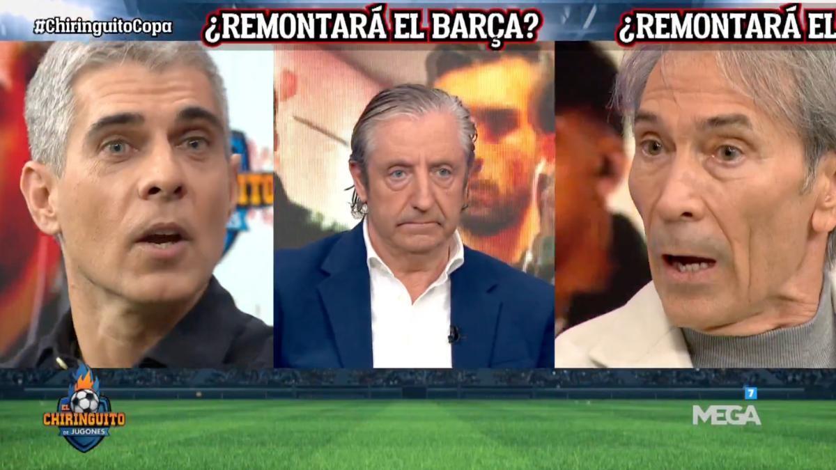 El tenso cara a cara entre Lobo Carrasco y Jose Luis Sánchez, con Josep Pedrerol obligado a intervenir