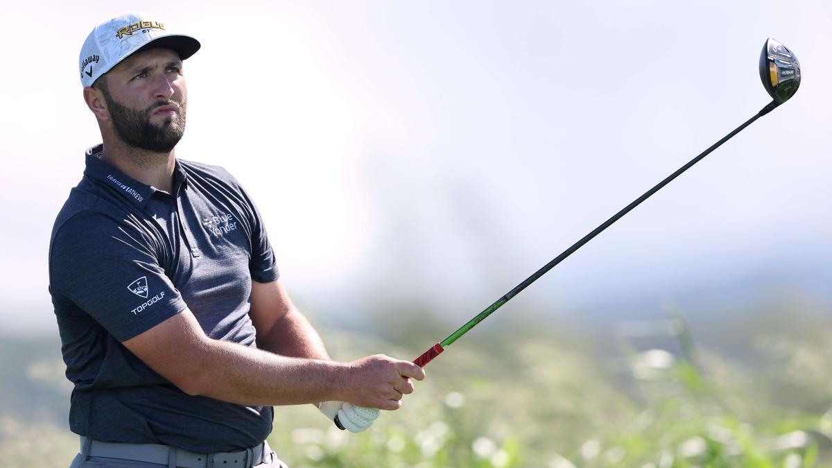 Rahm, durante una vuelta de entrenamiento en Kapalua, antes del inicio del torneo este jueves