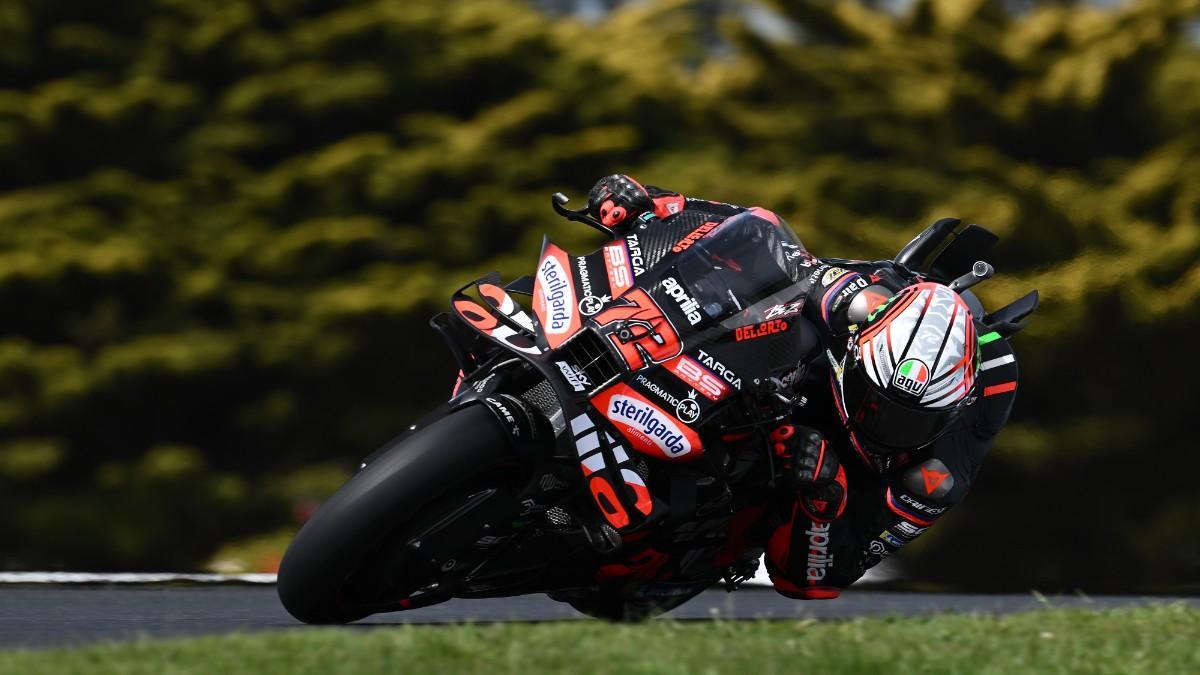 Marco Bezzecchi, durante las sesiones en Australia