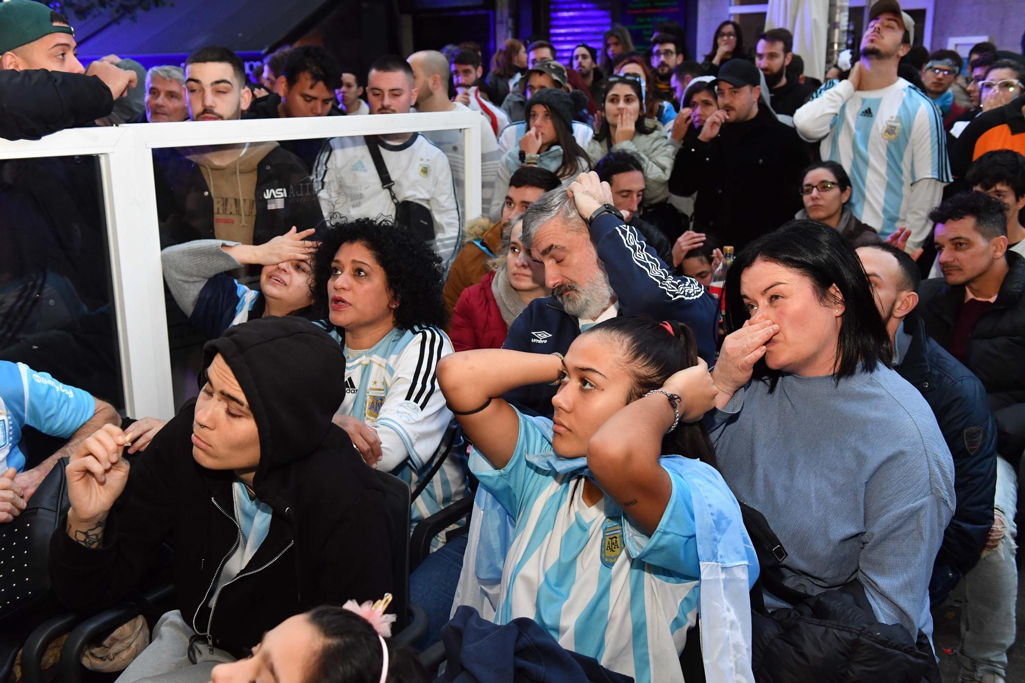 A Coruña celebra la victoria de Argentina en el Mundial