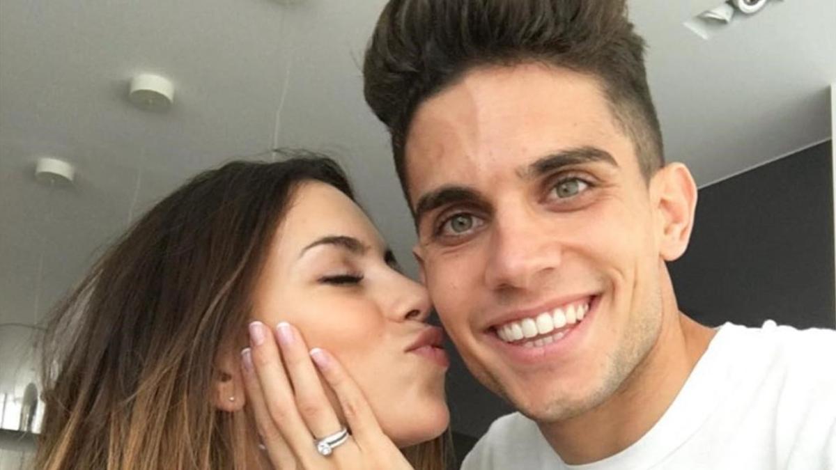 Marc Bartra anuncia su compromiso con Melissa Jiménez