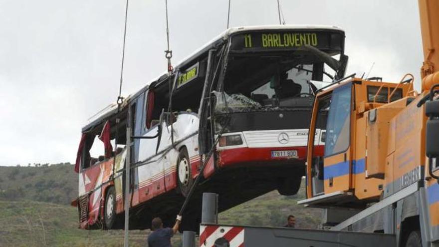 Una fallecida en un accidente de autobús