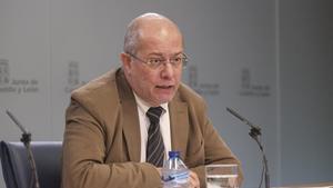 Vicepresidente de la Junta de Castilla y León, Francisco Igea, en la rueda de prensa posterior al Consejo de Gobierno.