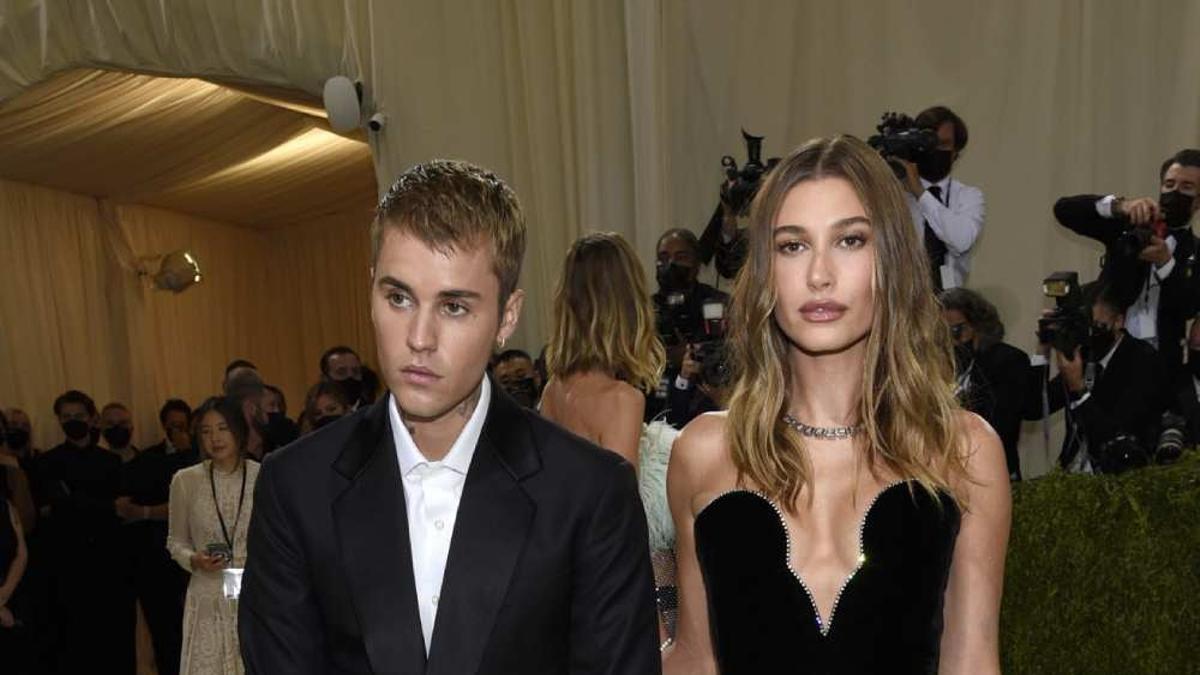 Justin y Hailey Bieber en la Met Gala 2021