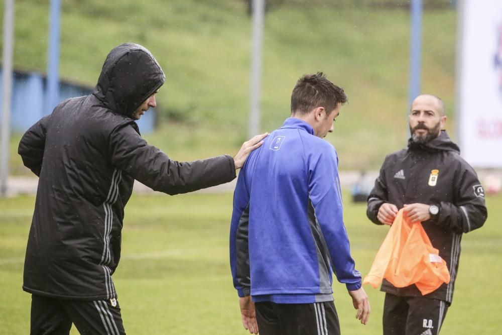 Entrenamiento del Real Oviedo en El Requexón