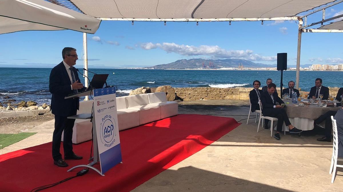 Francisco Salado, durante su intervención en el foro organizado por la ACP.