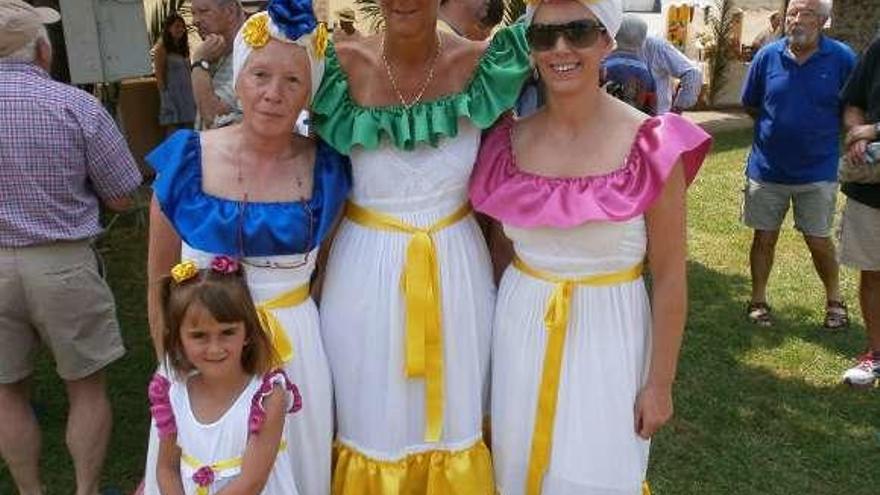 Participantes en una edición anterior de la feria de indianos.