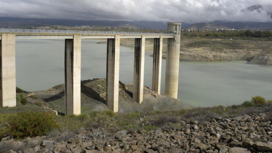 Imagen reciente del pantano de La Viñuela. | L.O.