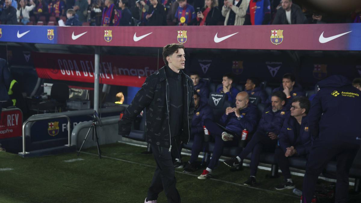 Gavi, muy activo en la sesión de hoy. Veremos si entra en la lista ante el Athletic