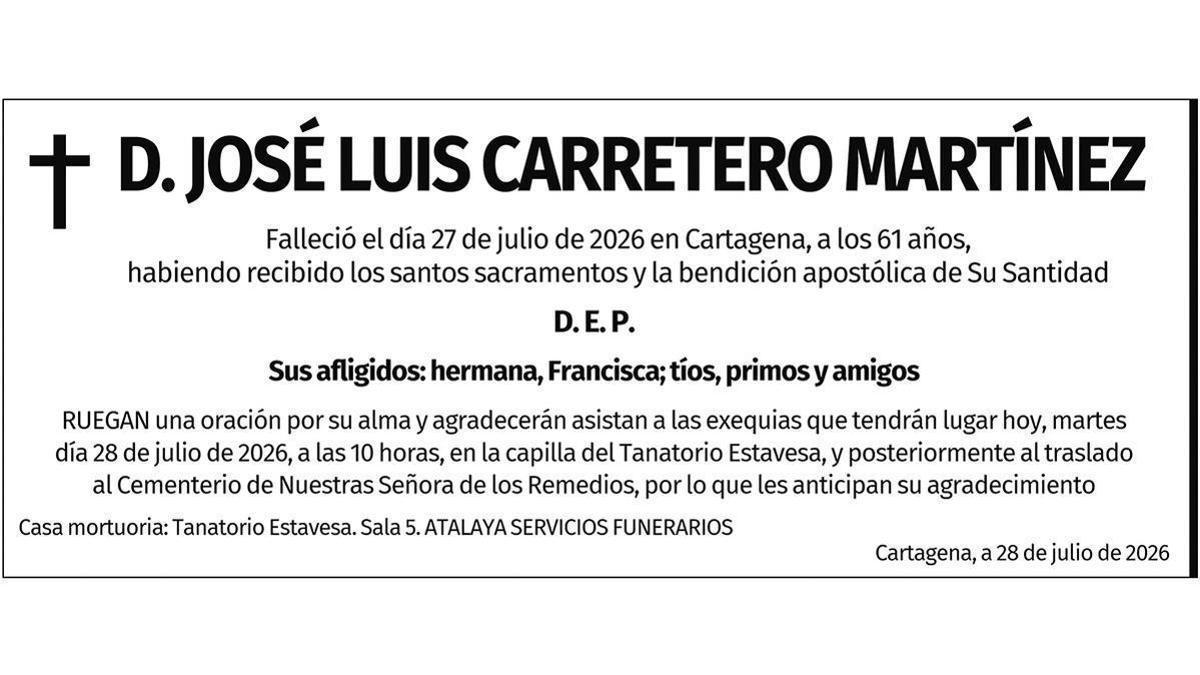 D. José Luis Carretero Martínez