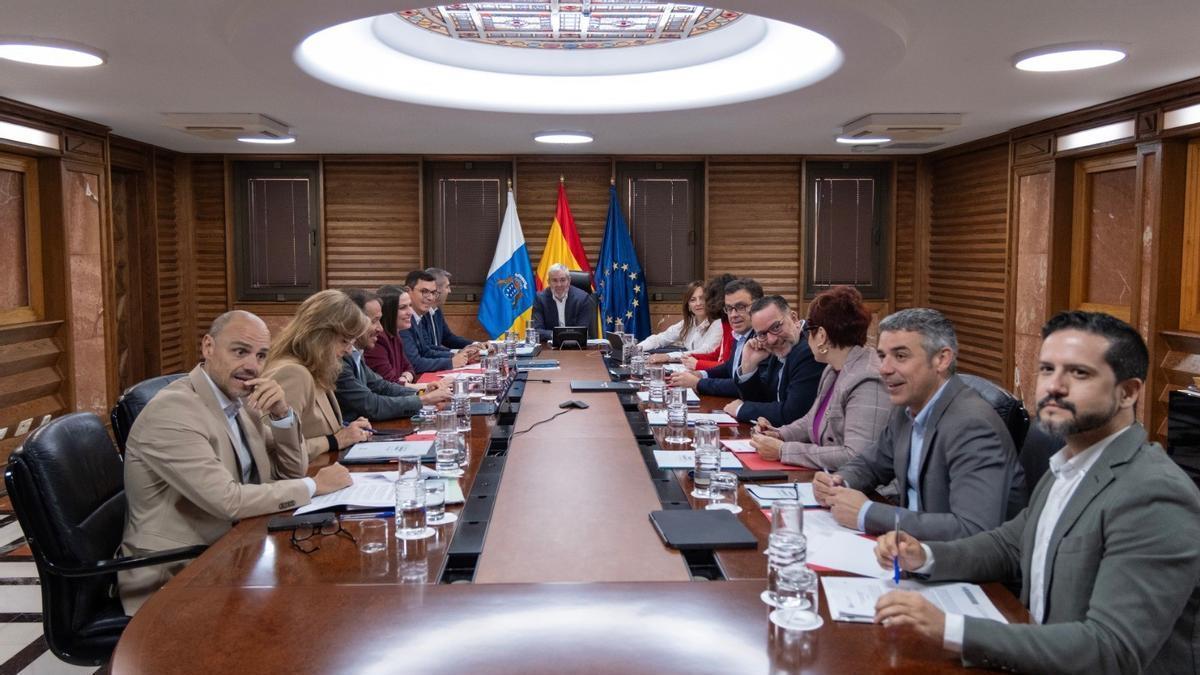 Imagen del Consejo de Gobierno celebrado en la capital grancanaria.