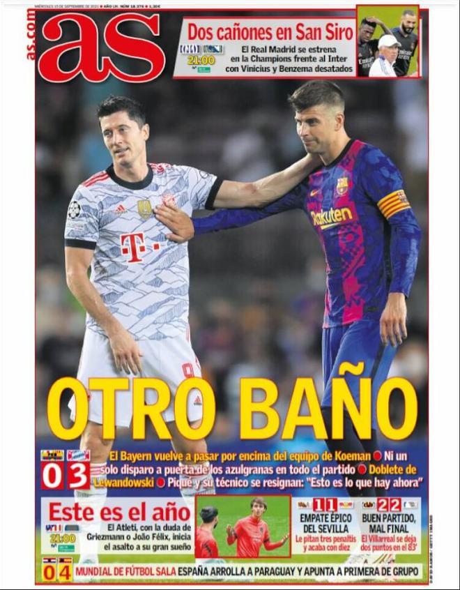 Las portadas de la prensa deportiva de hoy