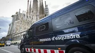 Los Mossos refuerzan la vigilancia en la Sagrada Família y otros puntos de Barcelona por Semana Santa