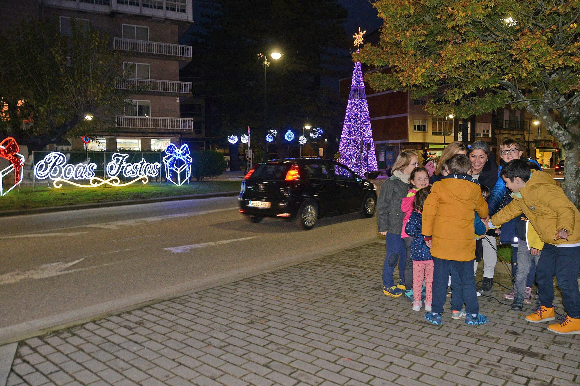 La iluminación navideña en O Morrazo. Las luces en Cangas