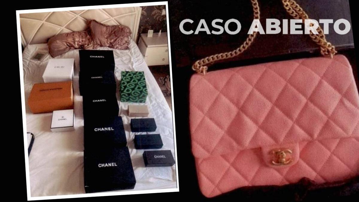 La Policía encontró ocho bolsos, cuatro gafas de sol y un cinturón de Chanel, Louise Vuitton, Dior y Dolce & Gabbana.