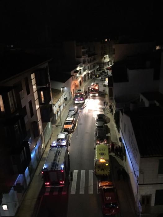 Brand in einer Schreinerei in Port de Pollença