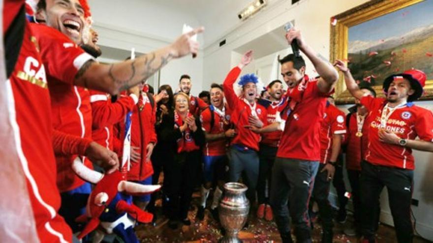 Chile celebra su primera Copa América