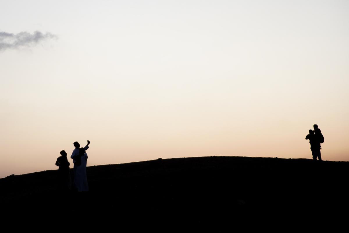 Los musulmanes celebran el fin del Ramadán. Fiesta del Eid al-Fitr en Egipto.