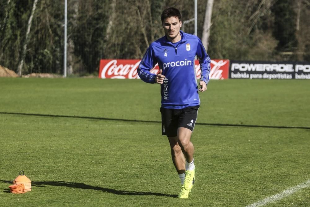 Entrenamiento del Real Oviedo.