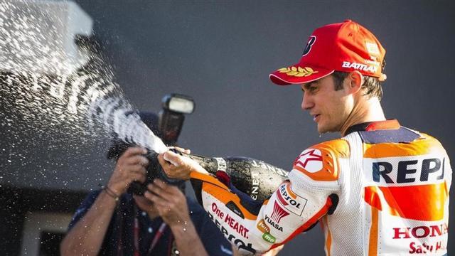 Dani Pedrosa, en el circuito de Cheste.