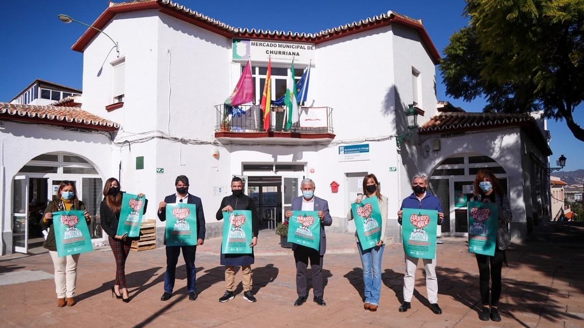 Imagen de José del Río y Elisa Pérez de Siles, esta mañana en Churriana.