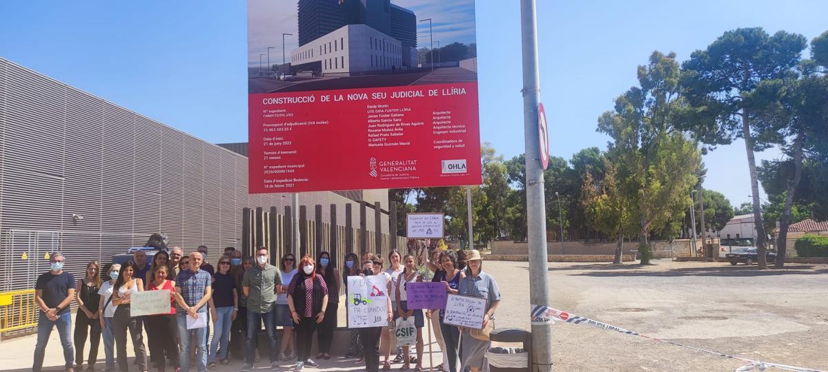 Imagen el día de la inauguración de las obras en Llíria en el año 2022.