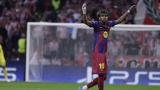 Lamine adelanta al Barça a los 3 minutos