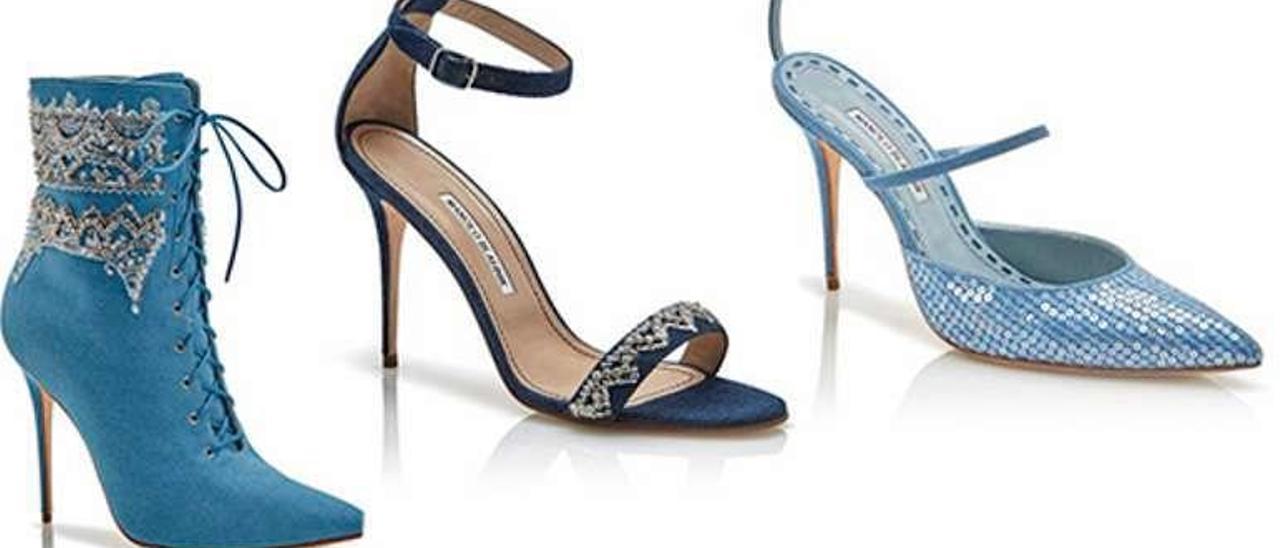 Diseños de Manolo Blahnik.