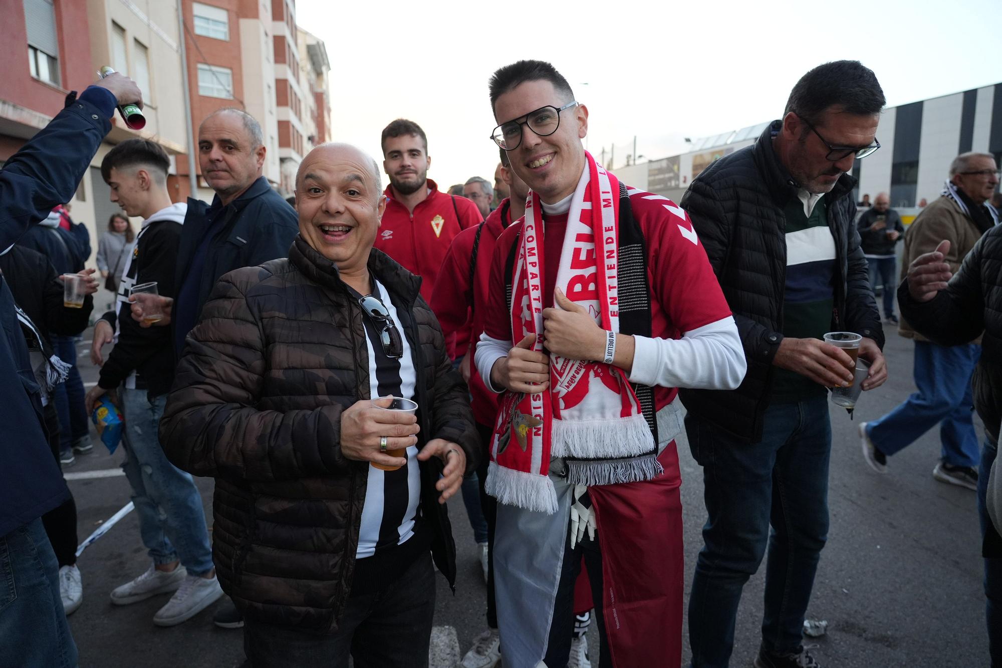 La afición del Castellón antes del partido