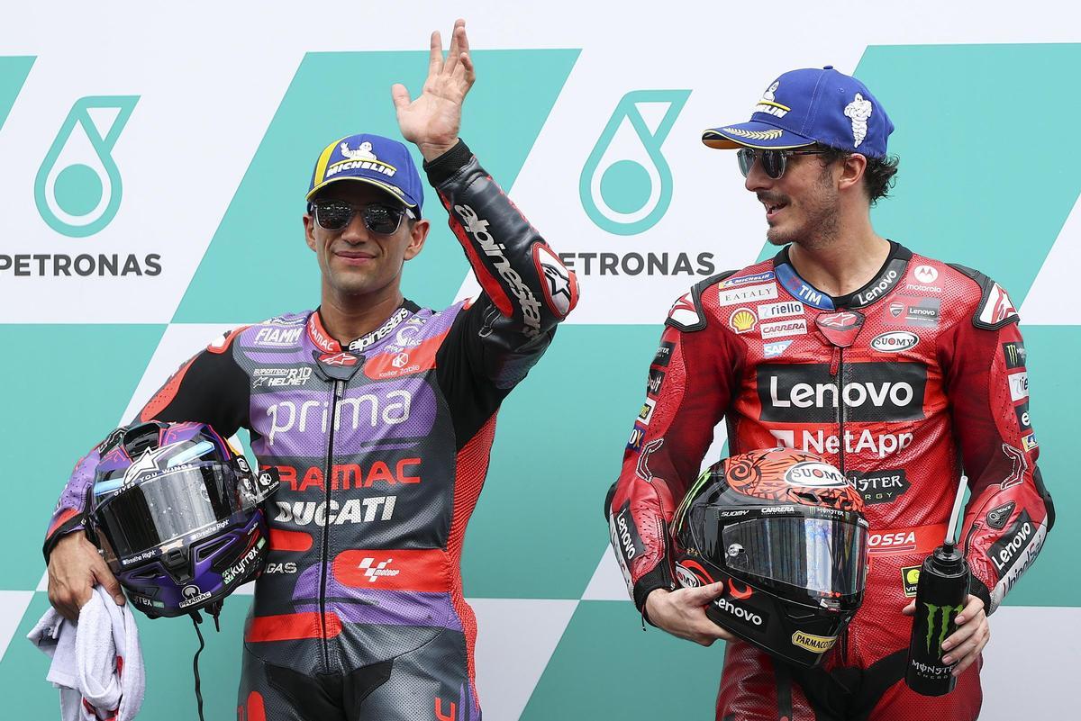 Pecco y Martín, tras una carrera