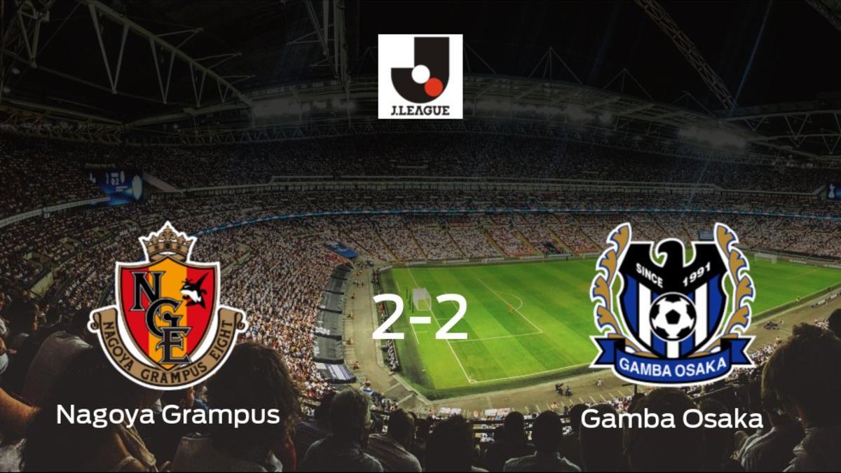 Empate a dos entre el Nagoya Grampus y el Gamba Osaka