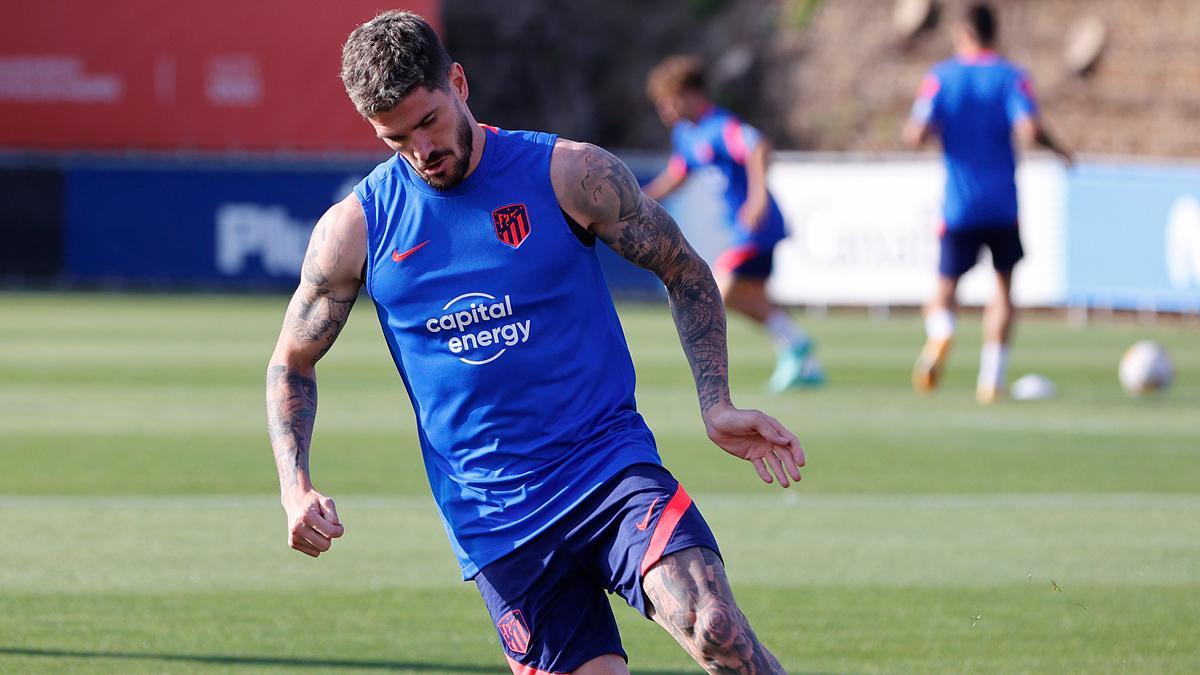 De Paul durante un entrenamiento