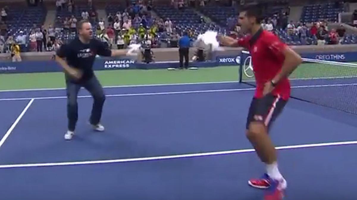 Así bailó Djokovic tras derrotar a Haider Maurer