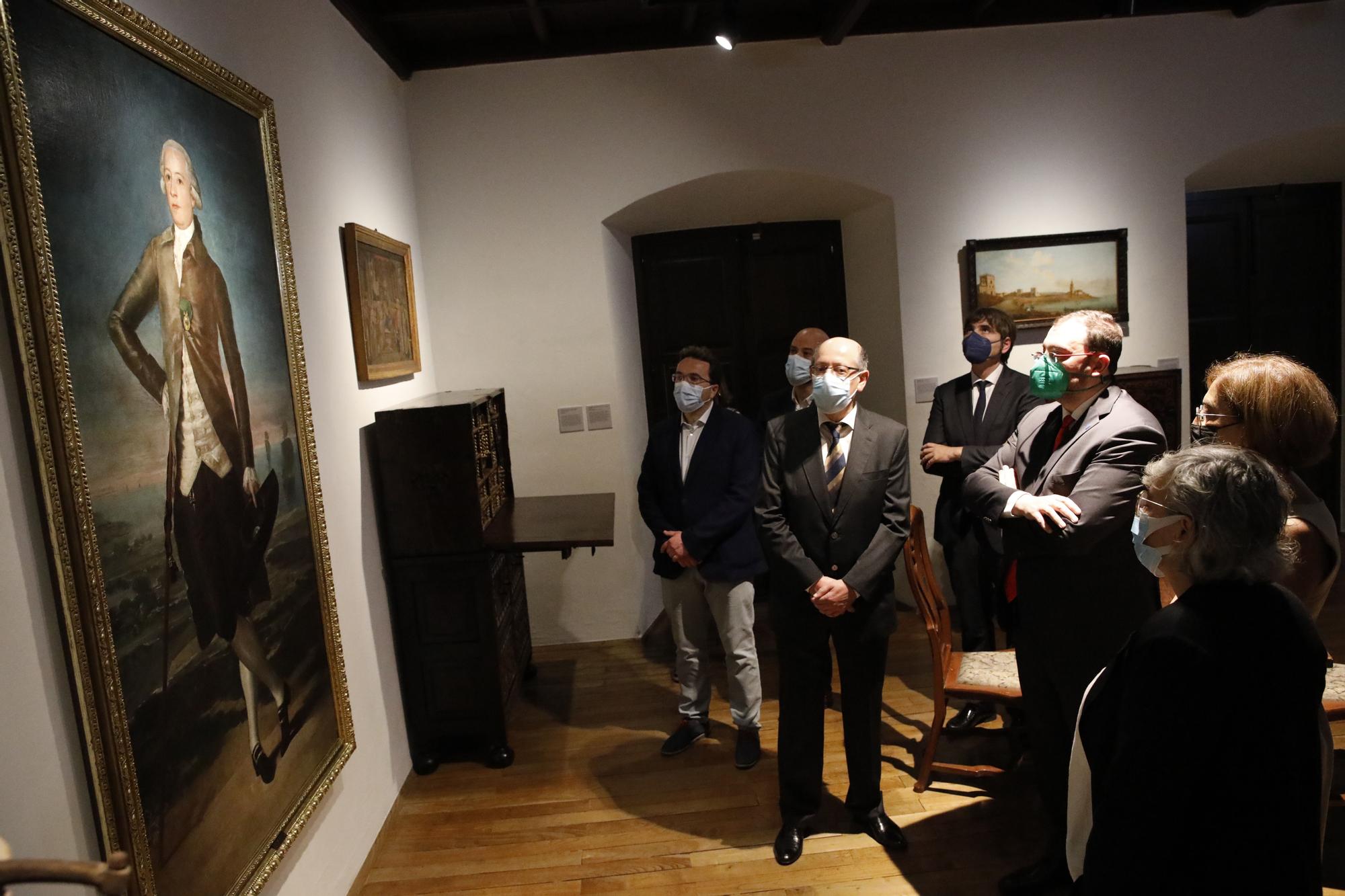 Inauguración de la exposición del retrato de Goya a Jovellanos en el arenal de San Lorenzo en la Casa Natal