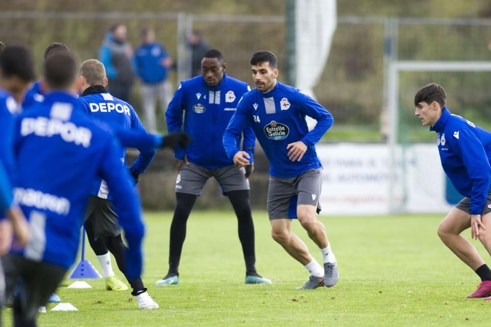 La plantilla vuelve a los entrenamientos para preparar el encuentro del sábado contra el Alcorcón en Riazor. Volverán a estar disponibles Gaku Shibasaki, Vassilis Lampropoulos y Javier Montero.