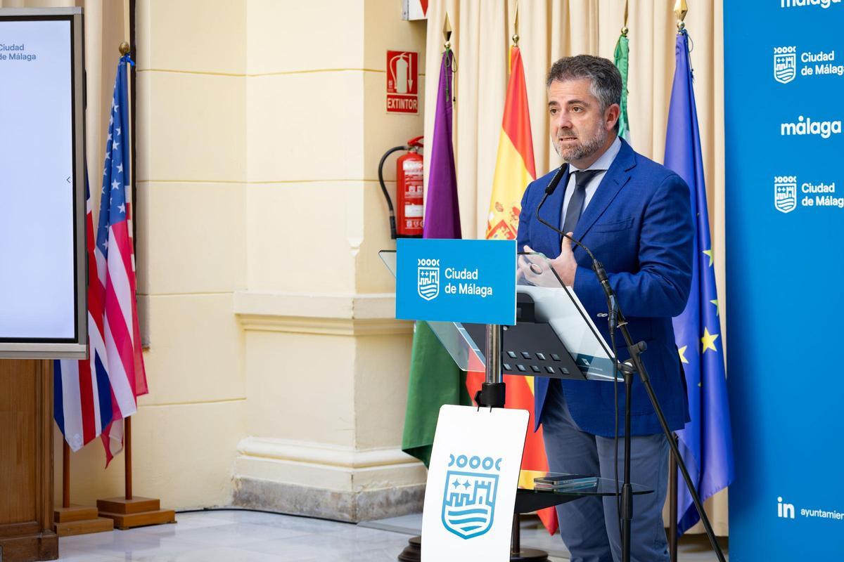 Carlos Conde, este lunes en el Ayuntamiento.