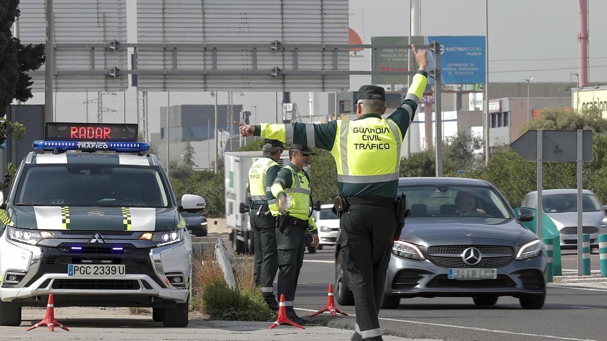 Un control de la Guardia Civil