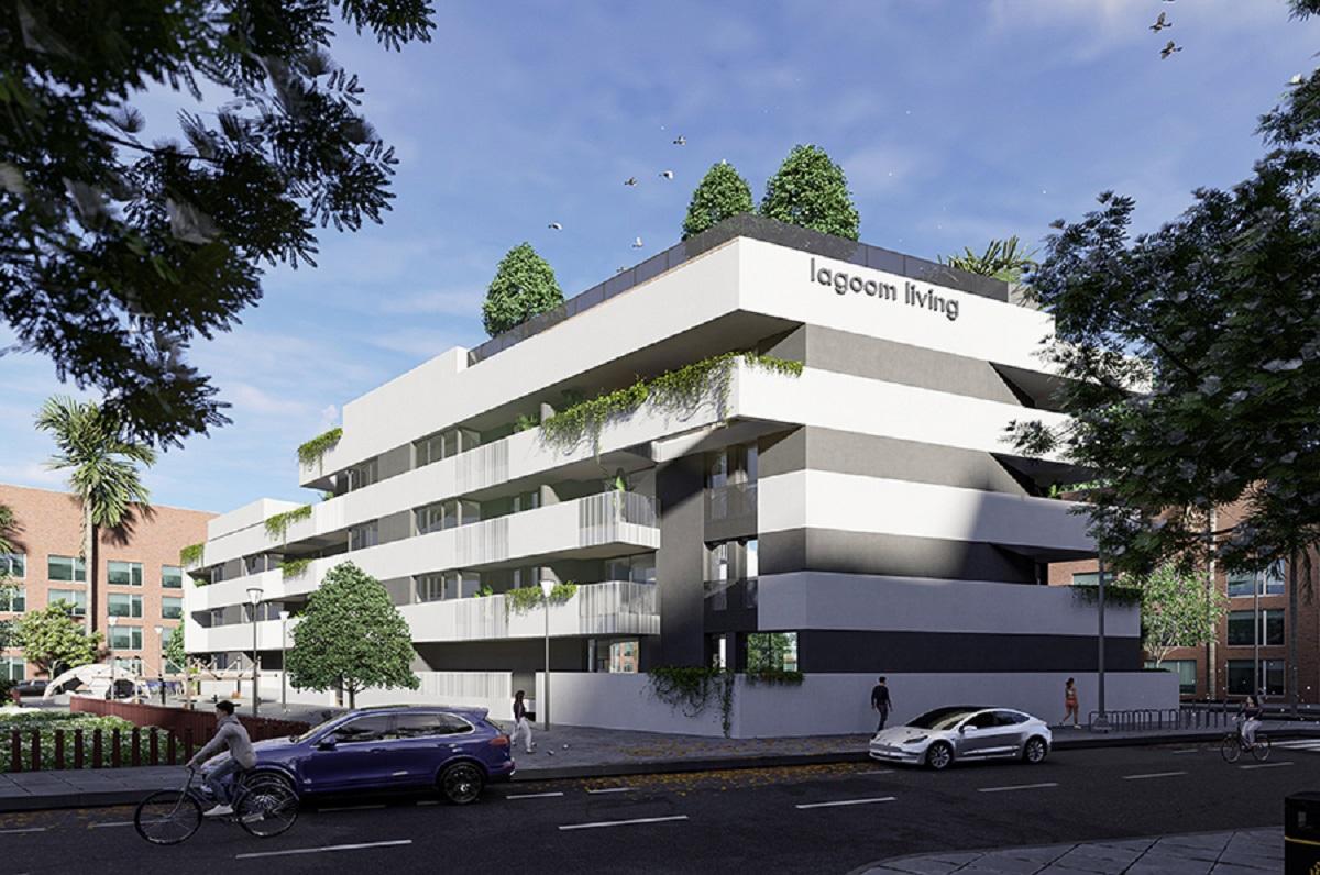 Recreación de las viviendas para alquiler que construirá Lagoom Living.