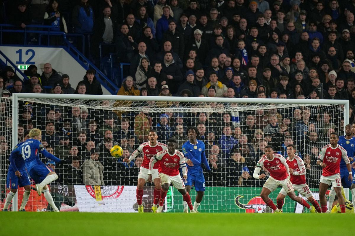 Alejandro Garnacho, con su gol al Arsenal