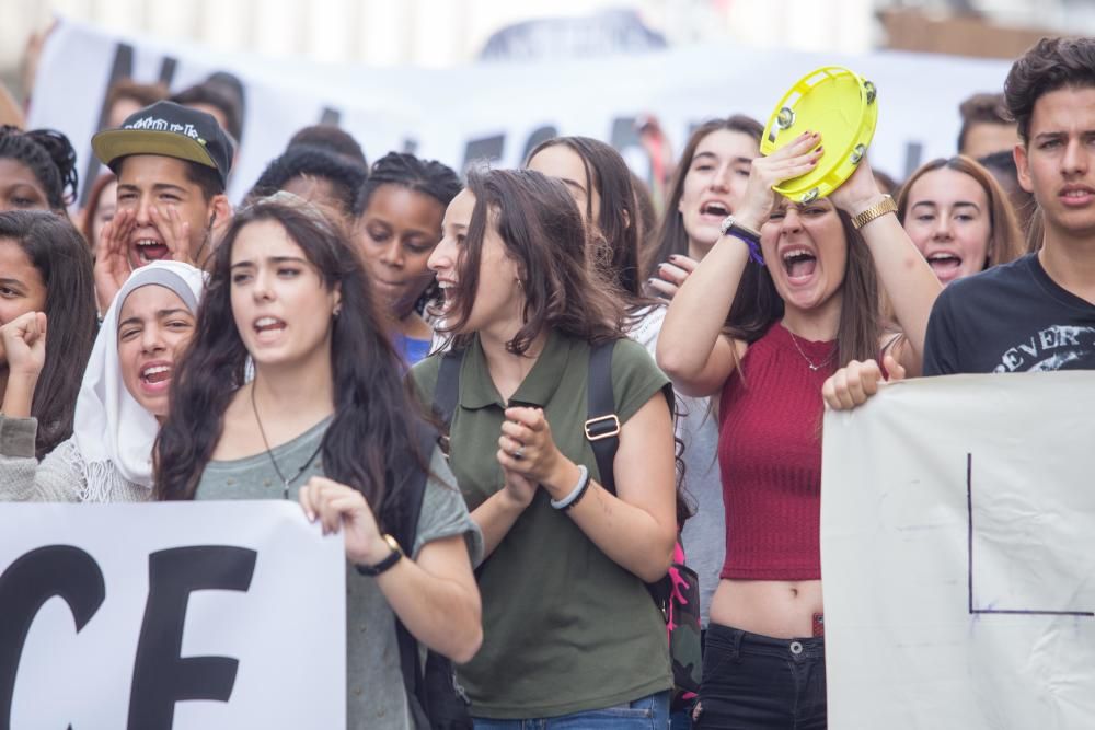 Los estudiantes van a la huelga