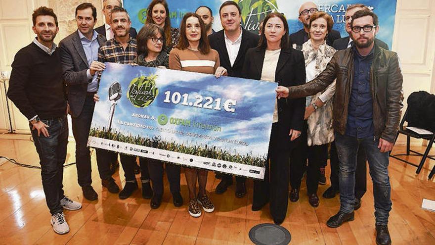 El Festival de la Luz bate récord de taquilla y dona 101.000 euros a Oxfam Intermón